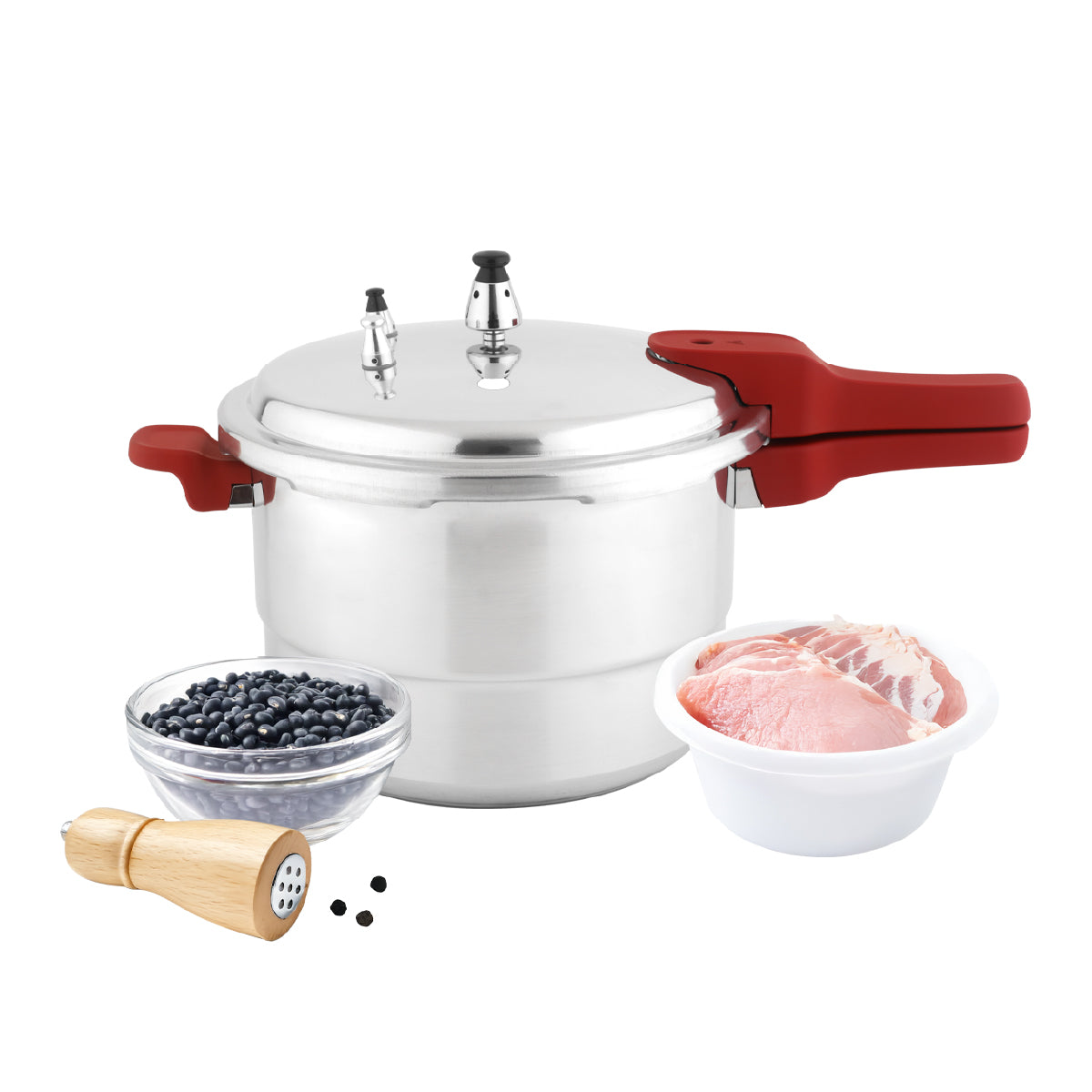 Cookit Olla de Presión 7L con Vaporera de Aluminio CAPC07