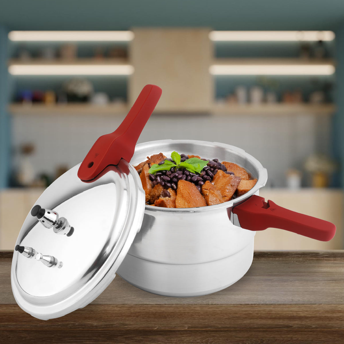 Cookit Olla de Presión 7L con Vaporera de Aluminio CAPC07