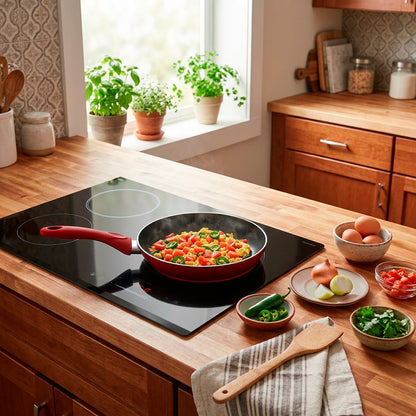Sartén de Aluminio Cookit 20 cm CAFP20 Antiadherente Xylan Plus Compatible con Inducción y Todo Tipo de Estufas