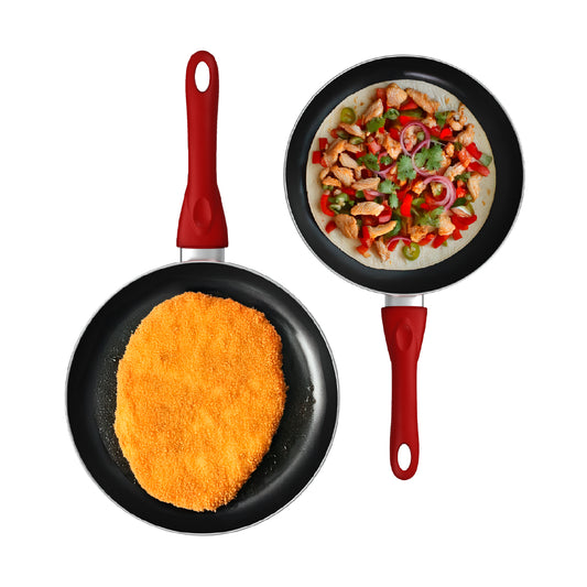 Set de 2 Sartenes Cookit 24 y 28 cm Antiadherentes de Aluminio Xylan Plus Compatibles con Inducción y Todo Tipo de Estufas