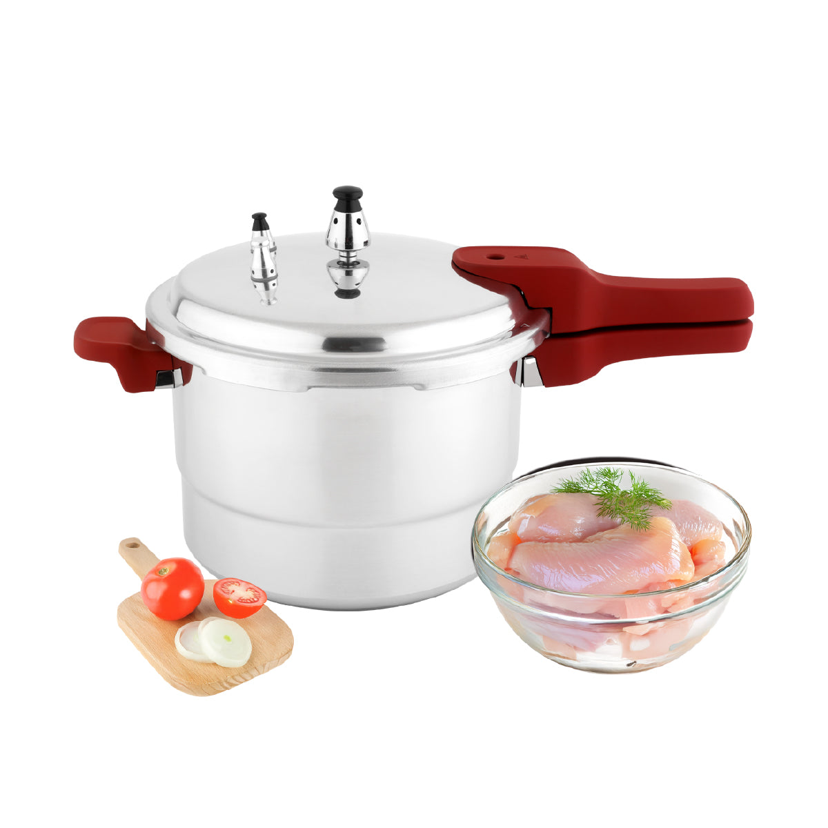 Cookit Olla de Presión 5L con Vaporera de Aluminio CAPC05