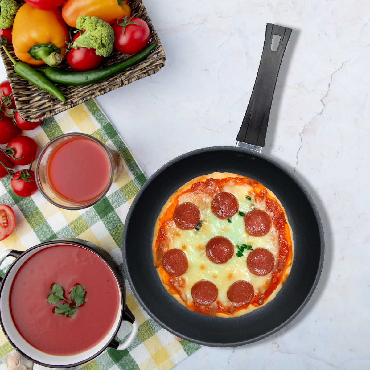 Cookit Sartén 20 cm Acero Inoxidable con Antiadherente CFP20