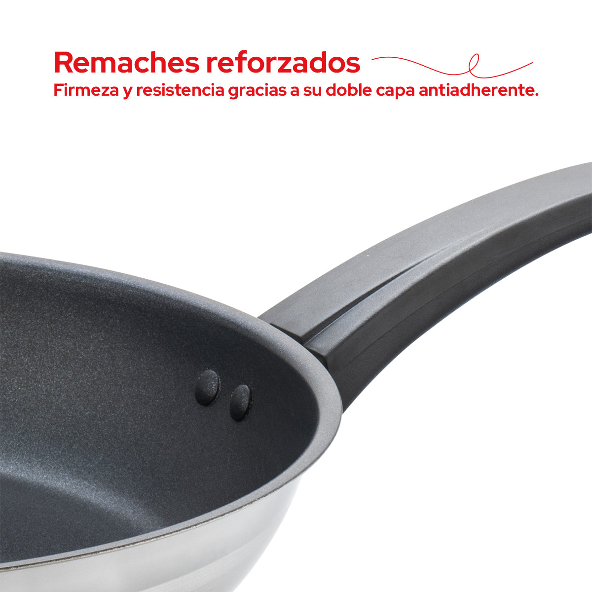 Cookit Sartén 24 cm Acero Inoxidable con Antiadherente CFP24