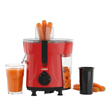 Cookit Extractor De Jugos Eléctrico CJ12 600w 2 Velocidades 1.2L Fácil Limpieza