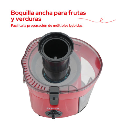 Cookit Extractor De Jugos Eléctrico CJ12 600w 2 Velocidades 1.2L Fácil Limpieza